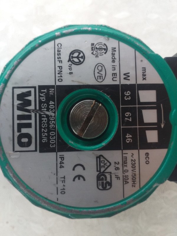 Vrhunska Cirkulacija Pumpa WILO RS 25/6 (Polovno) - 100% Ispravna