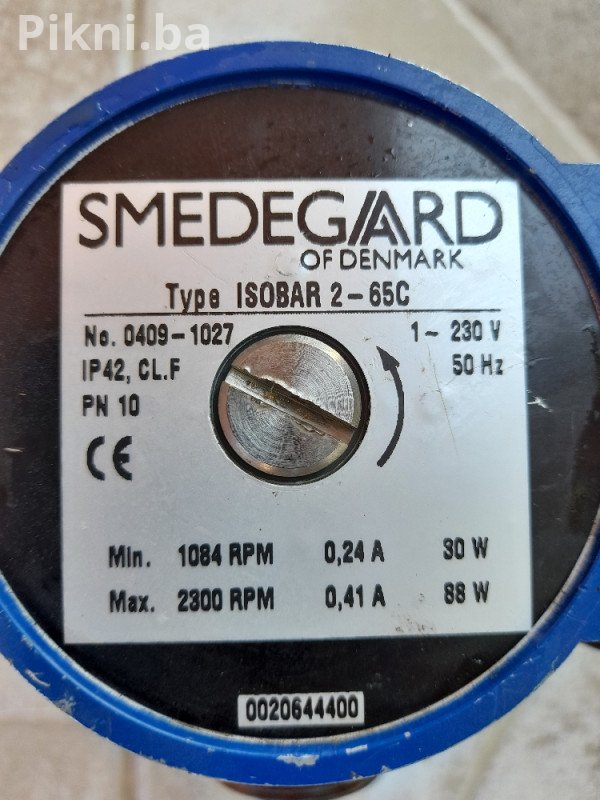 Efikasna Cirkulaciona Pumpa SMEDEGARD ISOBAR 2-65C - Za Centralno