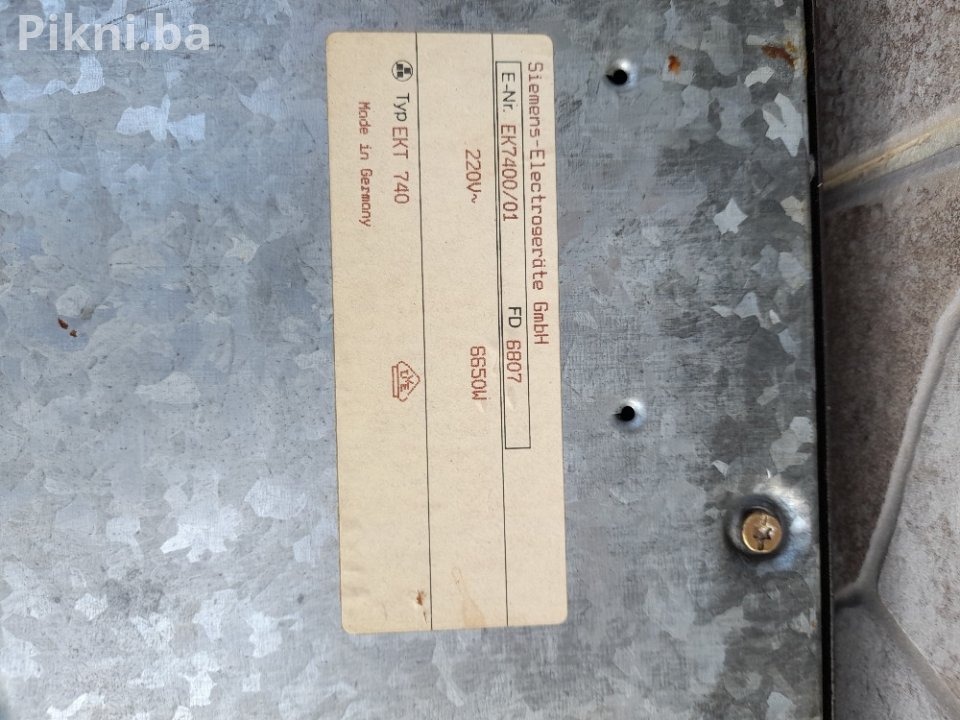 SNIŽENO! Ugradbena Staklokeramička Ploča SIEMENS EKT 740