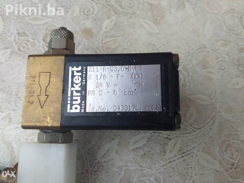 Burkert Industrijski Elektromagnetski Ventili 24 V DC, 0-8 bar