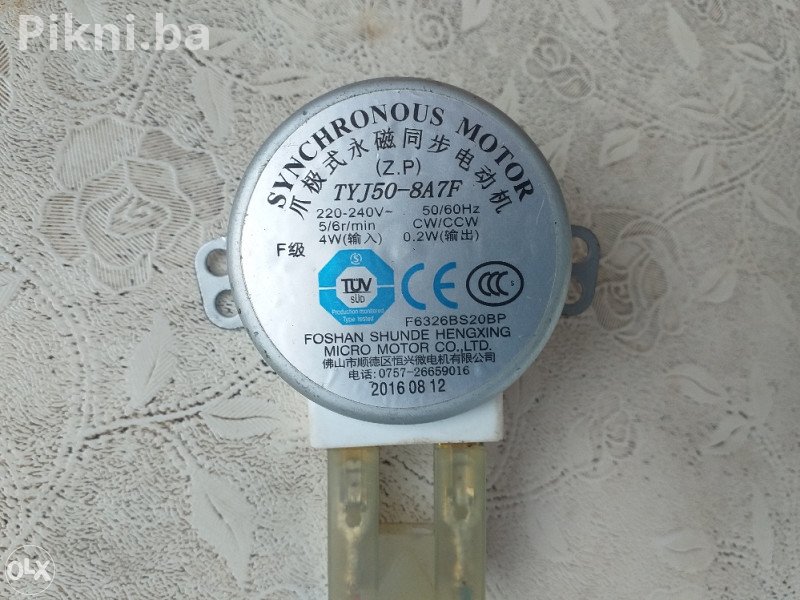 Elektro motor 220v 2w 5/6 obr sa reduktorom elektro mot