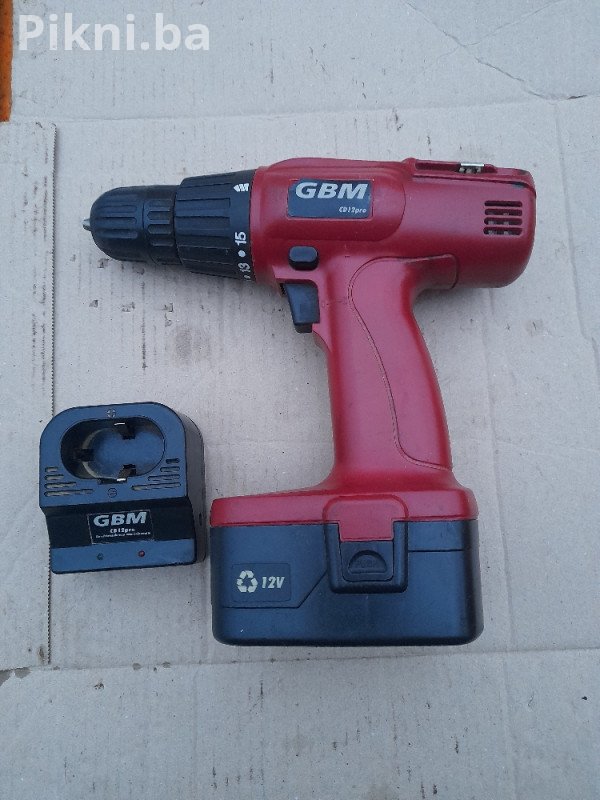 Aku Bušilica/Šrafilica GBM CD12pro 12V (NEISPITANA - Bez mrežnog