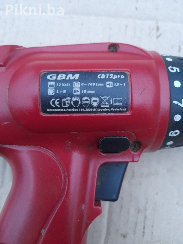 Aku Bušilica/Šrafilica GBM CD12pro 12V (NEISPITANA - Bez mrežnog