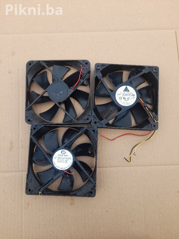 Ventilator turbina 12v hladnjak hladnjak 12x12x3cm