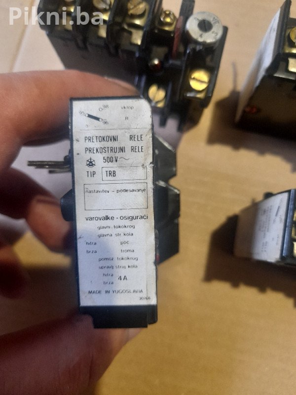 Stara Škola Kvaliteta: 5x ISKRA Bimetal Prekostrujni Rele TRB 500