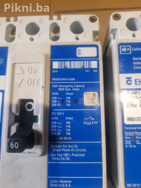 Čekić-čekić EHD 14K Industrijski Prekidači (Osigurači) 3x 60A