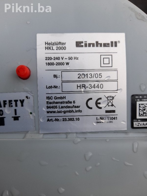 Industrijska grijalica Einhell HKL 2000 - Snažna 2000W!