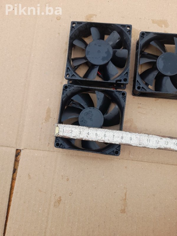 SET 3x Industrijski Ventilator 80x80mm 12V DC - Delta/ADDA - JAKO
