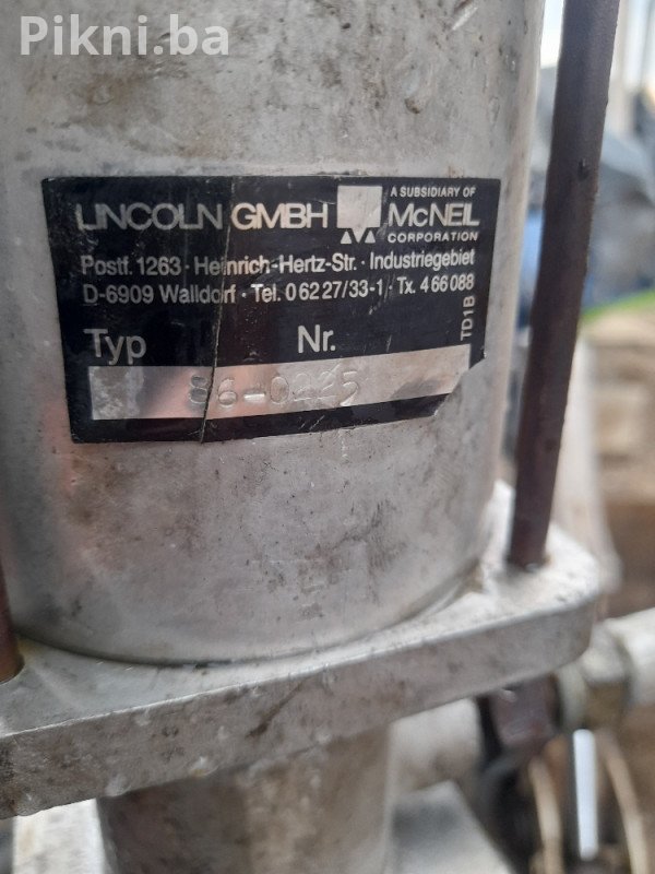Pneumatska LINCOLN mazalica mobilna kamion bager traktor skip jcb