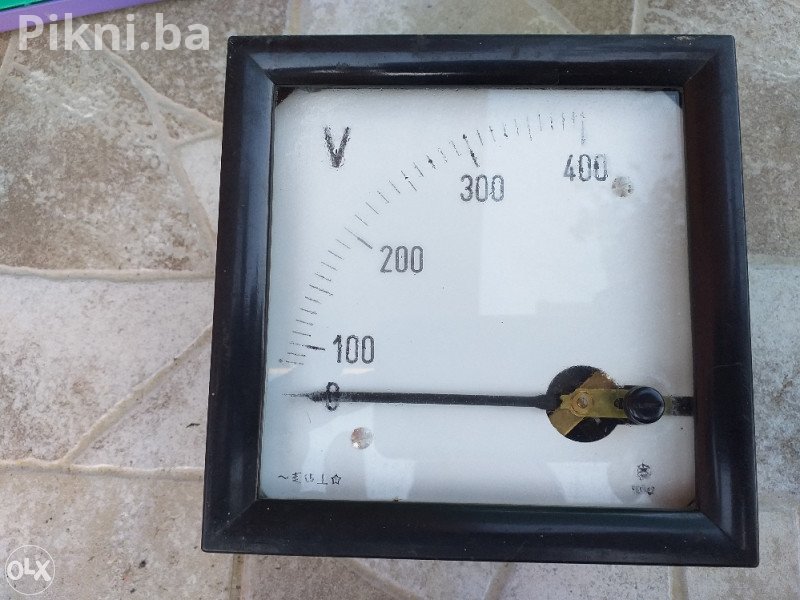 Veliki Industrijski Panelni Voltmetar AC 400V (Kvadratni 120x120