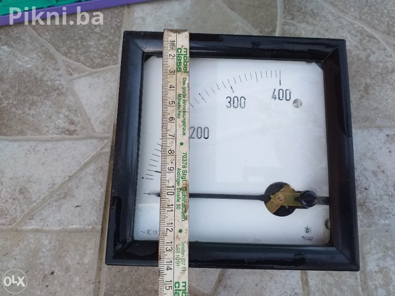 Veliki Industrijski Panelni Voltmetar AC 400V (Kvadratni 120x120