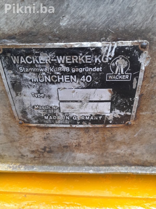 Vibro ploča WACKER DVPN 75 Diesel (200kg / 75cm) ŽABA