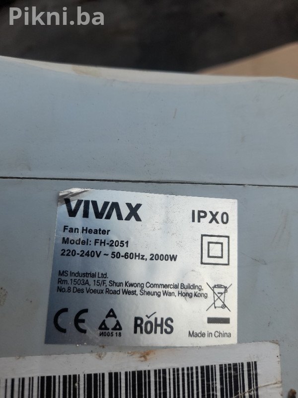 VIVAX Kalorifer 2000W - Potpuno Funkcionalan, Super Cijena!