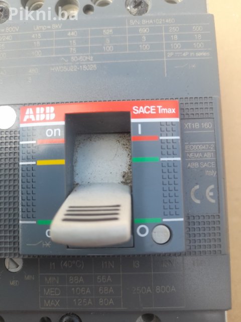 ABB SACE Tmax XT1B 160A - Industrijski prekidač kontaktor sklopka 11