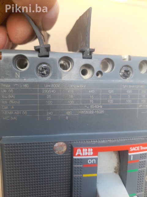ABB SACE Tmax XT1B 160A - Industrijski prekidač kontaktor sklopka 9