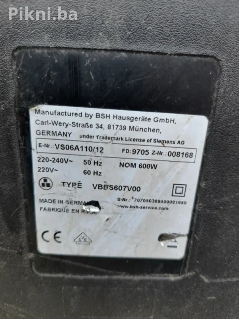 Kućni Usisivac Siemens usisivaci 600w germany