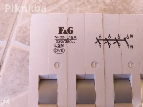 NOVO! F&G Trofazni Osigurač (LSN) 16A / 3P+N Made in Germany