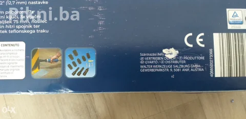 NOVO! Ferrex Pneumatski ključ (Air Ratchet) u setu s gedorama 4