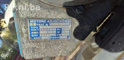 Stari Robusni Kompresor za Zrak 50L, Trofazni 380V (Može i 220V) 4
