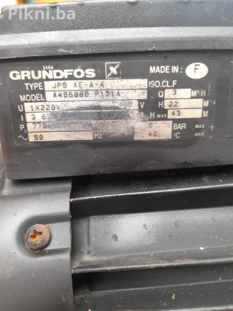 Grundfos JP5 AE-AA hidrofor hidropak pumpa za vodu elektro motor 4