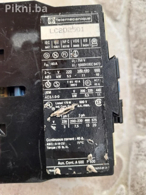 Kontaktor Telemecaniquje 40A 220v sklopka prekidac 7