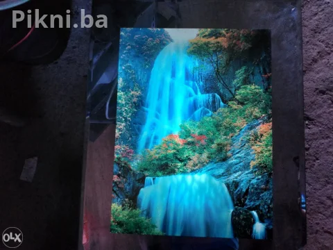 Dekorativna Svjetleća Slika (Light Box) - Vodopad 6