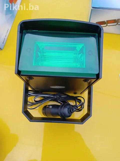 RASPRODAJA! Mini Stroboskop/Rotacija Lampe - NEON ZELENA 12v 13