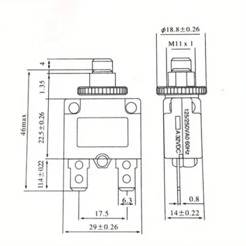 Automatski Osigurač / Termički Prekidač 10A (NOVO)