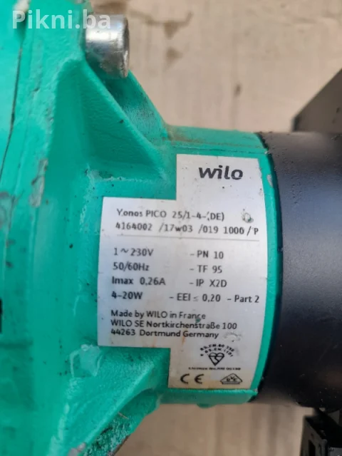 BRZO! WILO Yonos PICO 25/1-4 (4m) - Visokoefikasna Cirkulacija P