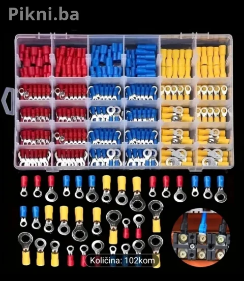 NOVO! Set Izoliranih Kabelskih Konektora (102 kom) - Odlično za A