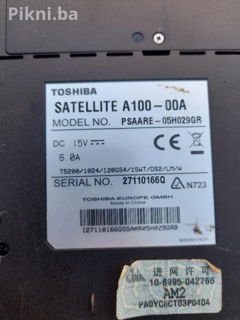 Toshiba Satellite A100-906 (PSAA9E) - ZA DIJELOVE 4