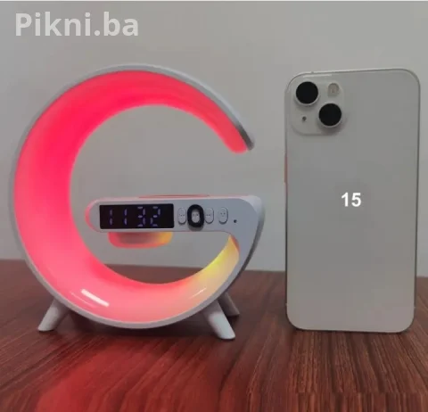 G-Lamp Pametna RGB Lampa | Bluetooth Zvučnik | Bežično Punjenje