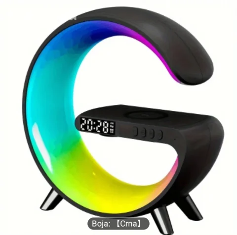 G-Lamp Pametna RGB Lampa | Bluetooth Zvučnik | Bežično Punjenje