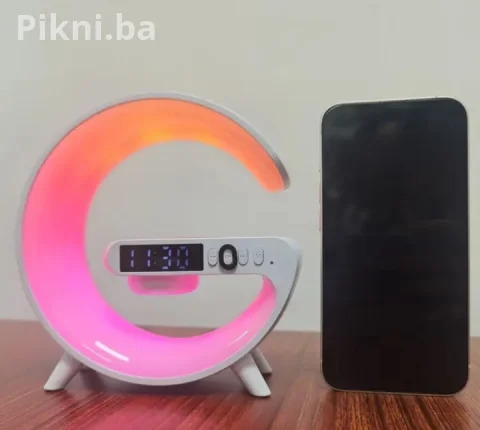 G-Lamp Pametna RGB Lampa | Bluetooth Zvučnik | Bežično Punjenje