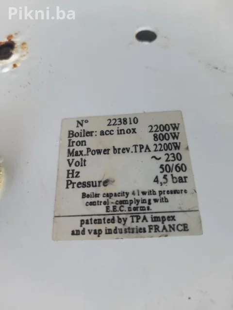 ROCKY 500 Profesionalni Paročistač - 2200W, INOX Kotao 4.5 Bar 4