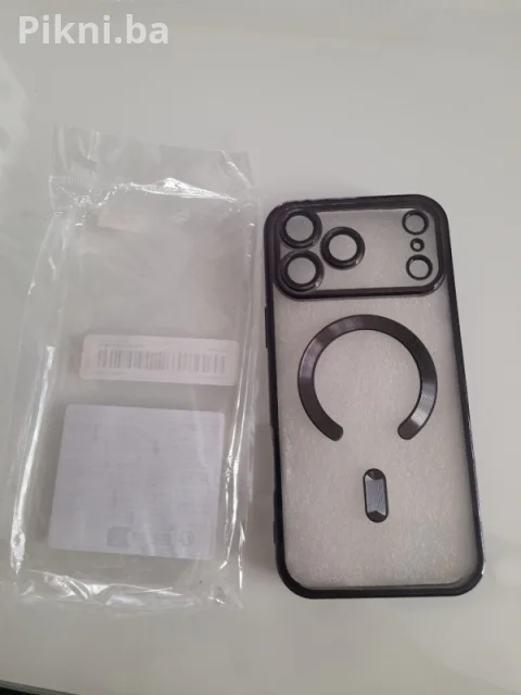 Luxury Frosted Magnetic Maska za iPhone 17 Pro Max / Crna Mat 9