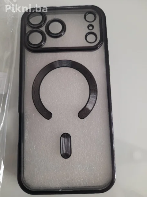 Luxury Frosted Magnetic Maska za iPhone 17 Pro Max / Crna Mat 8