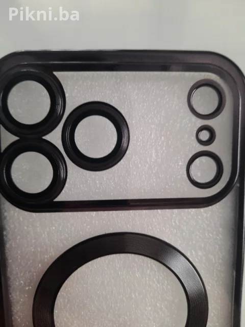 Luxury Frosted Magnetic Maska za iPhone 17 Pro Max / Crna Mat 7