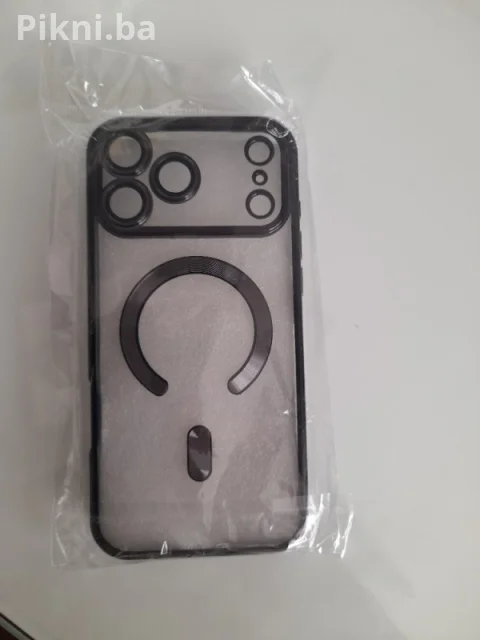 Luxury Frosted Magnetic Maska za iPhone 17 Pro Max / Crna Mat