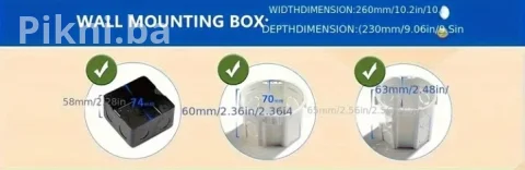 NOVO! Dva Komada! Moderni Stakleni Prekidač na Dodir (Touch Switc