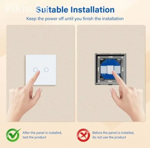 NOVO! Dva Komada! Moderni Stakleni Prekidač na Dodir (Touch Switc 4