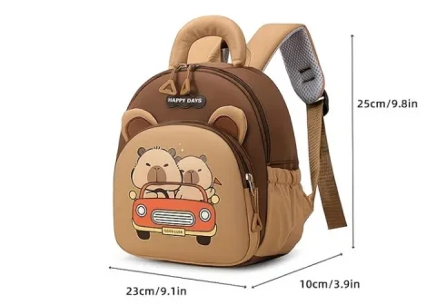 HIT! Ruksak KAPIBARA u autu - Novo / Za vrtić (25 cm) 7