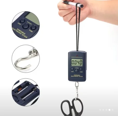 Digitalna viseća vaga do 40kg / Prenosiva (Vaga za prtljag/ribolo 5