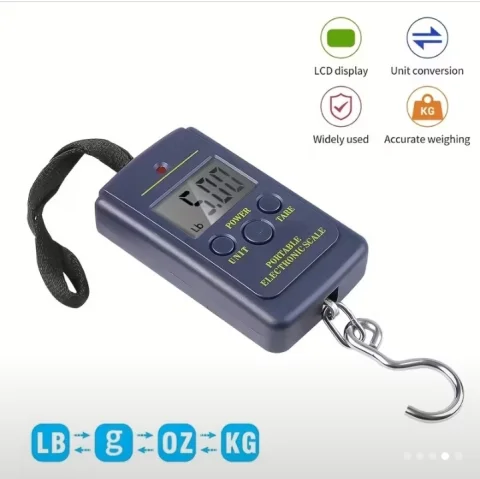 Digitalna viseća vaga do 40kg / Prenosiva (Vaga za prtljag/ribolo 3