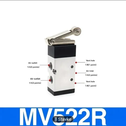 Pneumatski ventil MV522R (2/5-putni) Roler - NOVO 4