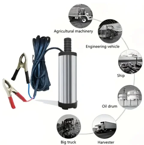 Potopna Pumpa za Gorivo i Ulje 12V | Inox | Za Dizel i Vodu 6