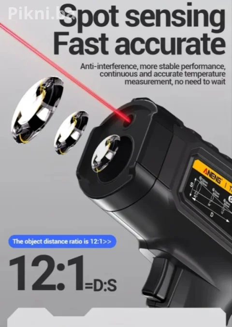 Infracrveni Laserski Termometar ANENG TH202 (50 C do 60 C) 13