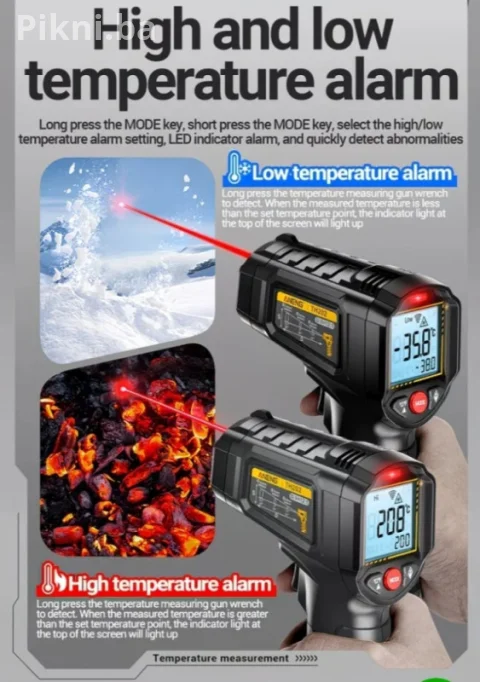 Infracrveni Laserski Termometar ANENG TH202 (50 C do 60 C) 12