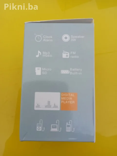 Plavi Mini Hi-Fi Zvučnik / Radio / Alarm HI-RICE SD-502 (Metalno