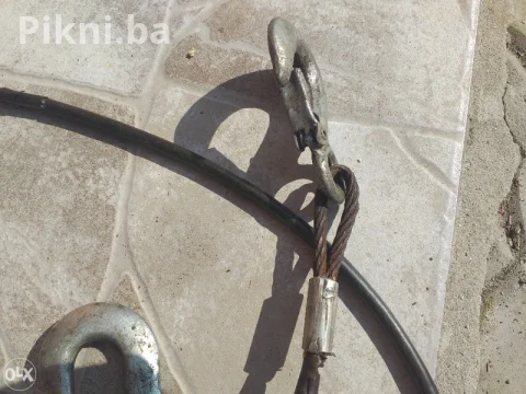 Sajla 6mm za slepanje sa kukama 3,5 metra 5